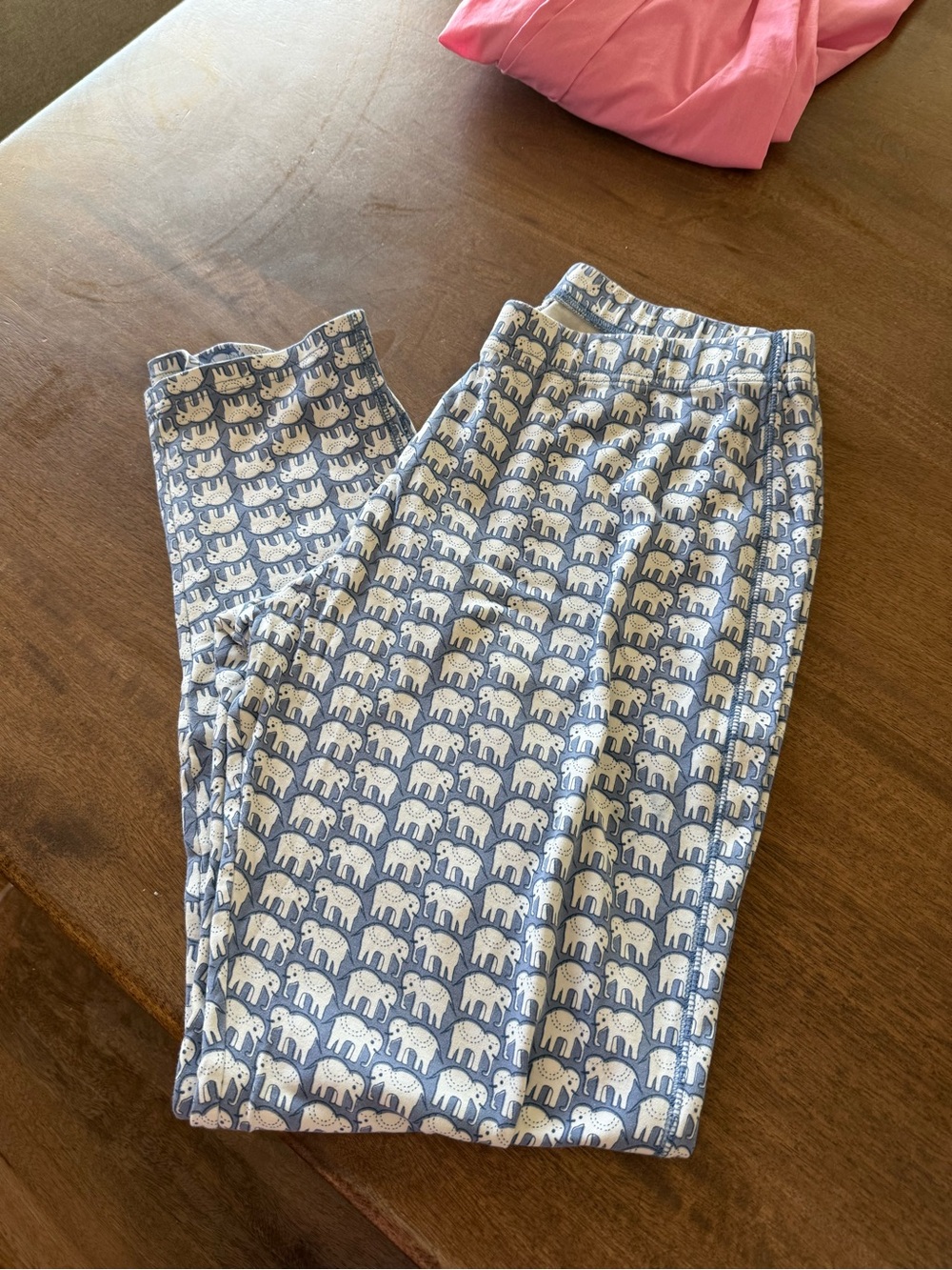 Roller Rabbit Blue Elephant-Print Pants
